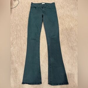 *SOLD* Women's Mother The Runway Flared Jeans in Teal